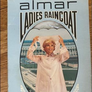 Vintage 70’s NIB Almar Ladies Transparent Raincoat